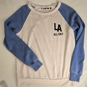 The Laundry Room Pink and Blue LA Sweatshirt